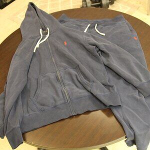 Navy blue polo sweatsuit
